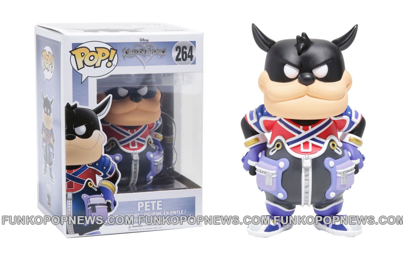 First look at Kingdom Hearts Pete Funko POP, Mickey & Goofy POP